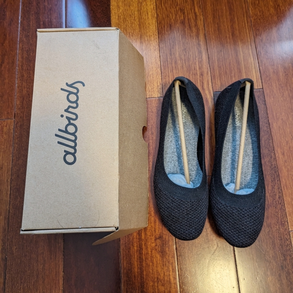 Allbirds tree breeders, heathered black, women's size 9, brand new